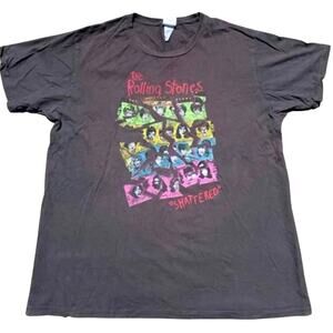 JUNK FOOD Rolling Stones Shattered T-Shirt Tee Size XL